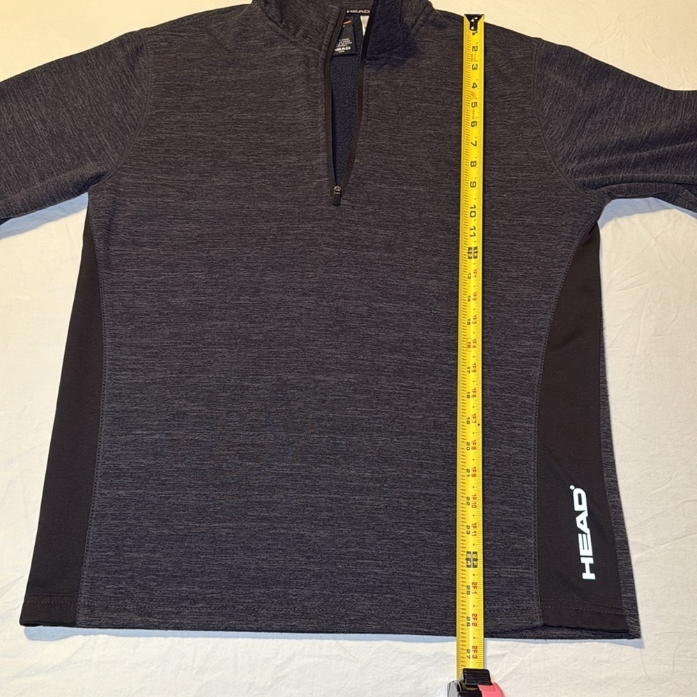 HEAD Men's Quarter Zip Performance Pullover Jacket Black Heather Size Small NWOT - Picture 6 of 10